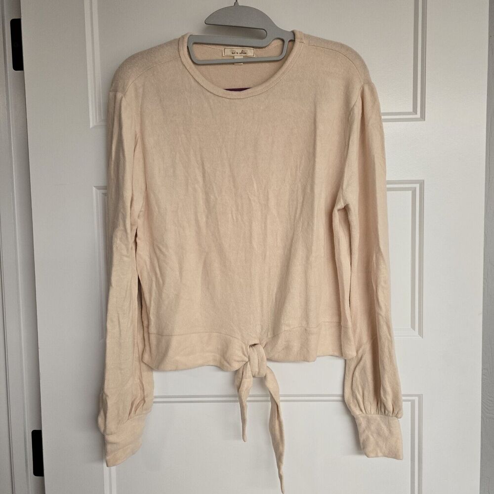 NEW NWT Buckle On a Whim Cream SOFT Top with Front Tie | Size XS